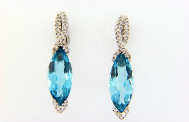 Blue Topaz Earrings